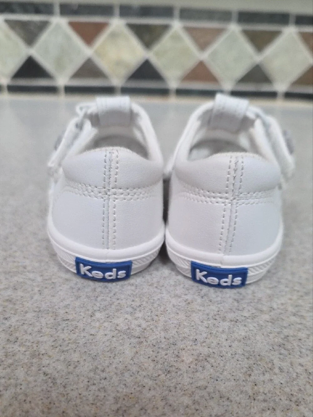 Keds Kids White T-Strap Sneakers
